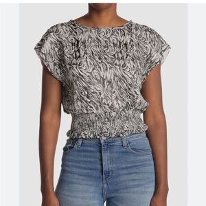 Walter Baker Zebra Print Blouse